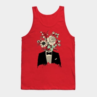 Floral man suit Tank Top